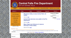 Desktop Screenshot of centralfallsfire.com